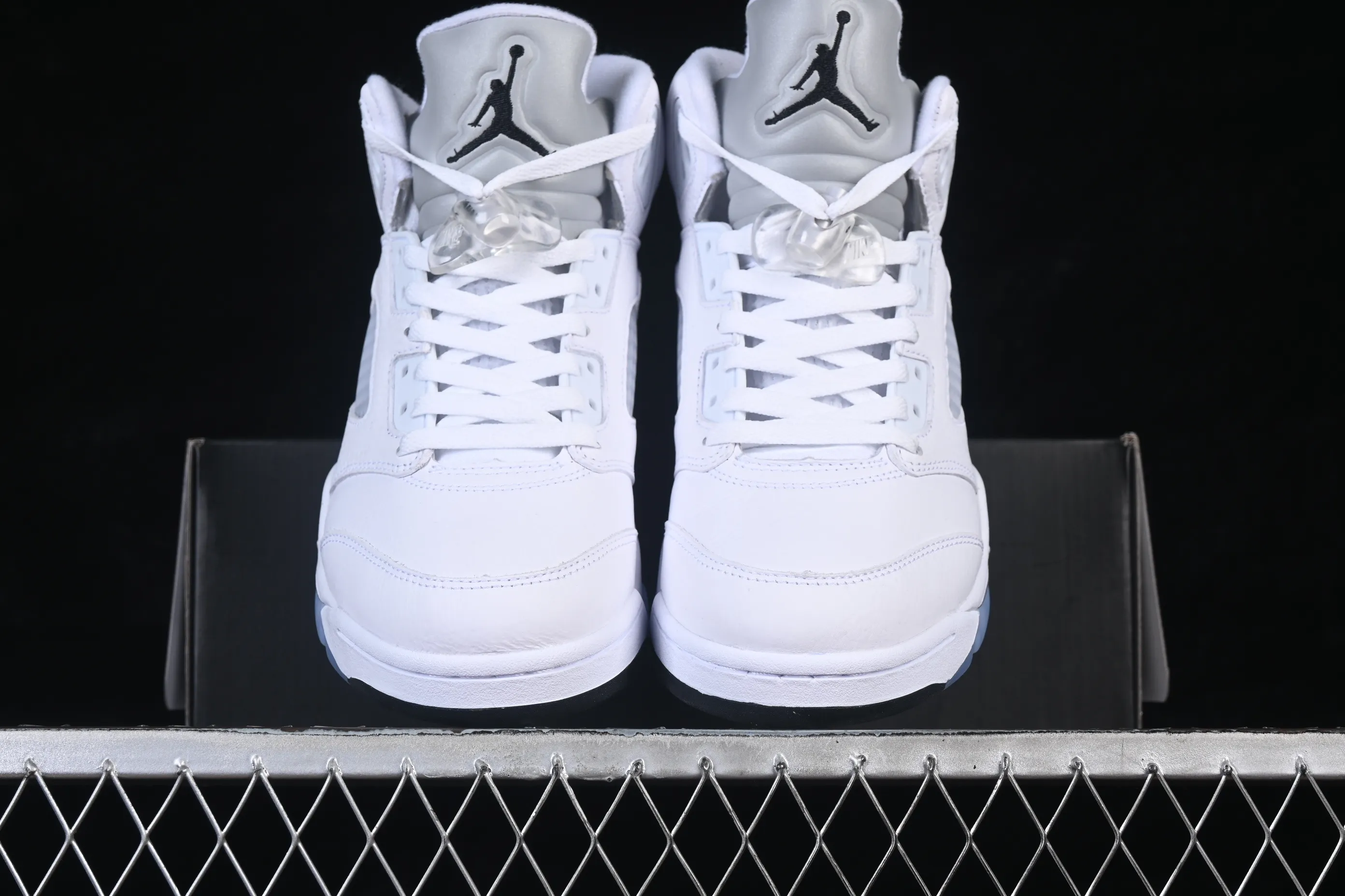 All categories Air Jordan Jordan series basketball shoes Air Jordan 5 Air Jordan 5 Retro "White Metallic" AJ5 Joe 5 Silver HQ7978-103